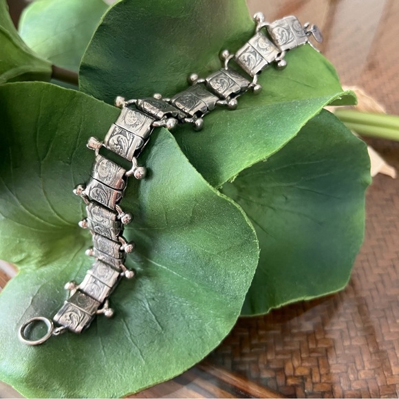 Sterling Silver Oxidized Bracelet - Picture 2 of 9